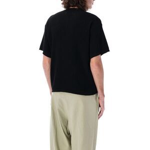 MAGLIANO Textured Knit Short Sleeve Top Men BLACK T-Shirts